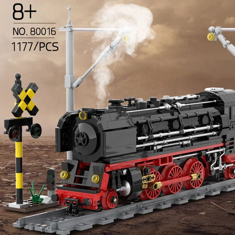 Building Blocks Tech MOC City BR01 Simulation Train Bricks Toy - 1
