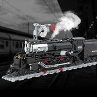 Thumbnail for Building Blocks Tech MOC Big Boy Simulation City Train Bricks Toy - 6
