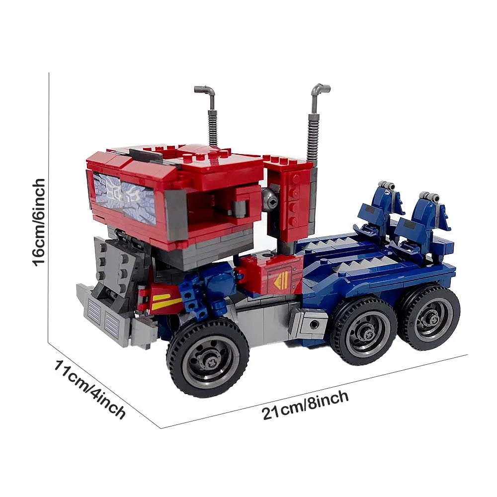 Building Blocks Movie Ideas Transform Optimus Prime Robot Bricks Toy - 3