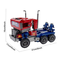 Thumbnail for Building Blocks Movie Ideas Transform Optimus Prime Robot Bricks Toy - 3