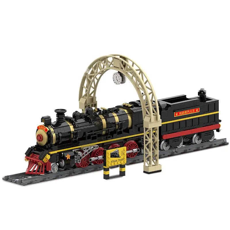 Building Blocks Tech MOC Leader Simulation City Train Bricks Toy - 1