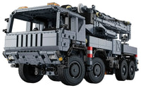 Thumbnail for Building Blocks Tech Motorized Military Rescue Vehicle Crane Truck Bricks Toy - 1