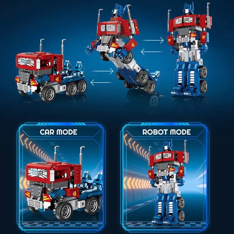 Building Blocks Movie Ideas Transform Optimus Prime Robot Bricks Toy - 2