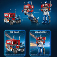 Thumbnail for Building Blocks Movie Ideas Transform Optimus Prime Robot Bricks Toy - 2