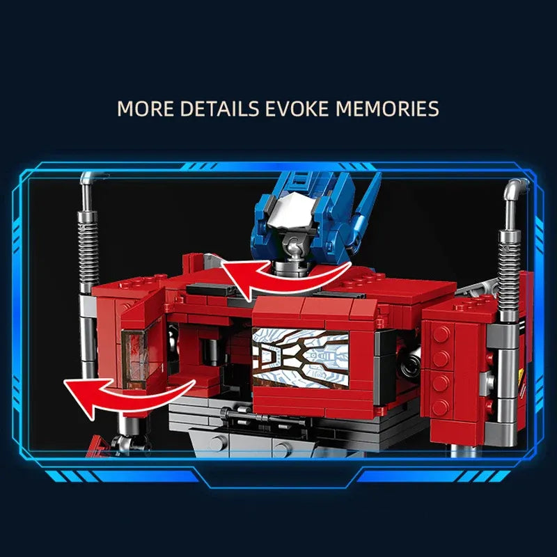 Building Blocks Movie Ideas Transform Optimus Prime Robot Bricks Toy - 4