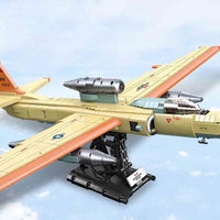 Thumbnail for Building Blocks Military MOC U2 Reconnaissance Aircraft Bricks Toy - 5