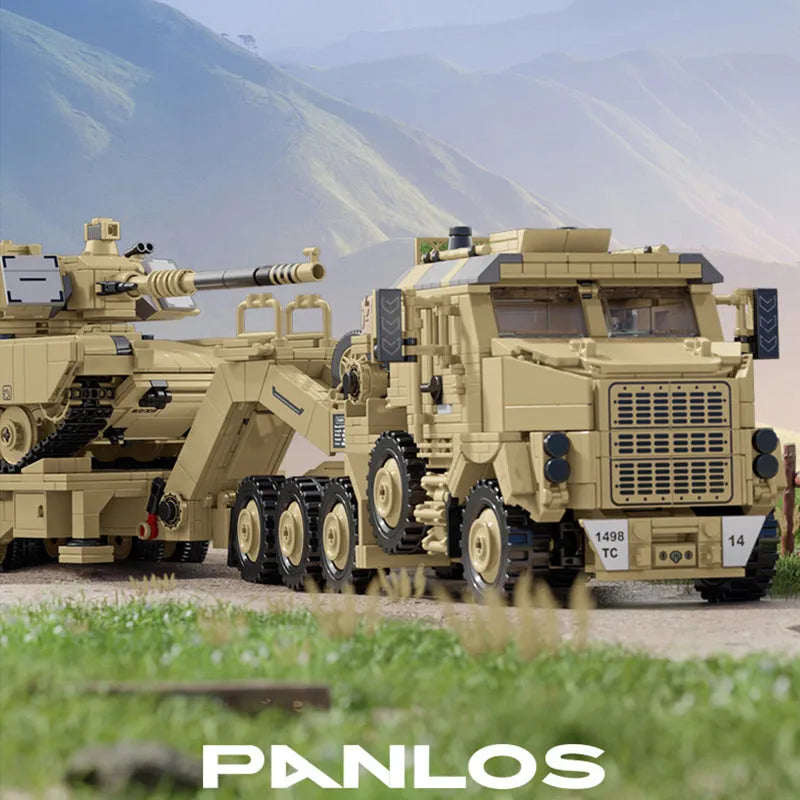 Building Blocks Military Tech MOC M1070 Armored Vehicle Bricks Toy - 2
