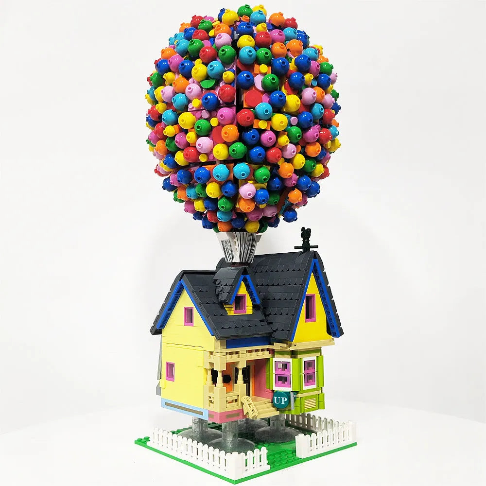 Building Blocks Expert Creator MOC Balloon Up House Bricks Toy - 2