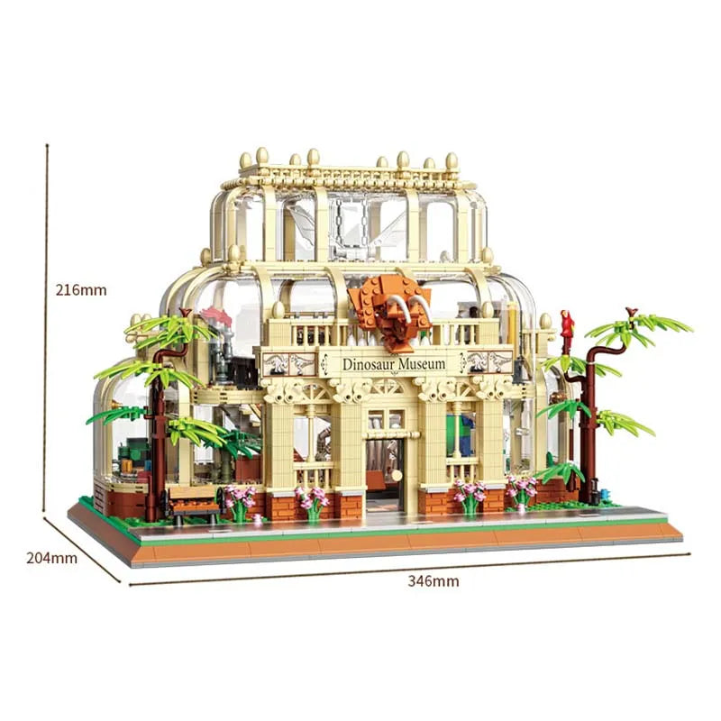 Building Blocks Creator MOC City Dinosaur Museum MINI Bricks Toy - 1