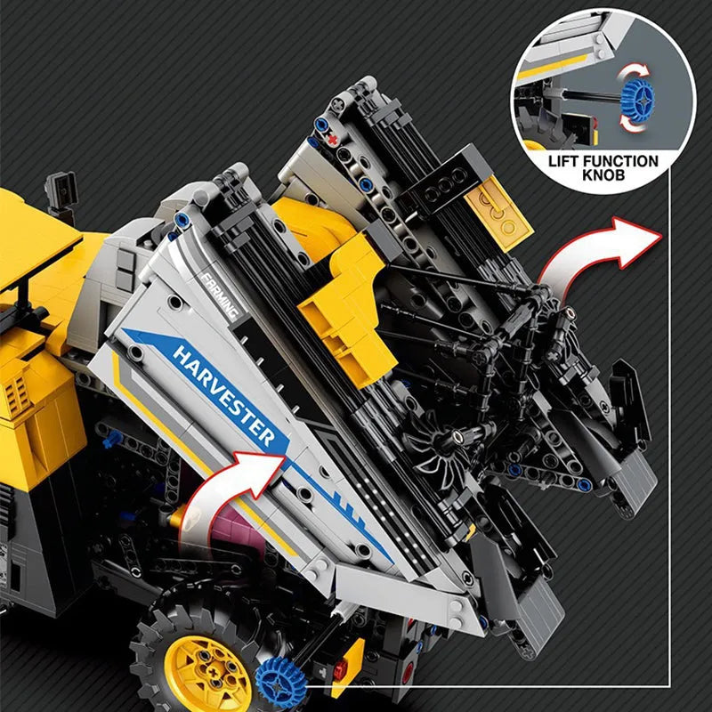 Building Blocks Technic MOC Motorized Grape Harvester Bricks Toy - 6