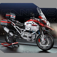 Thumbnail for Building Blocks Tech MOC BMW R1250 Super Motorcycle Bricks Toy - 6