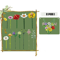 Thumbnail for Building Blocks MOC Ideas Creator Expert Flowers Bouquet Bricks Toy - 4