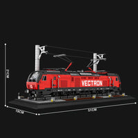 Thumbnail for Building Blocks Tech Vectron European Electric Passenger Train Bricks Toy - 4
