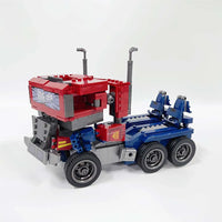 Thumbnail for Building Blocks Movie Ideas Transform Optimus Prime Robot Bricks Toy - 5