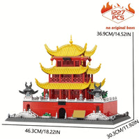Thumbnail for Building Blocks Creator Expert MOC China Yueyang Tower Bricks Toy - 2
