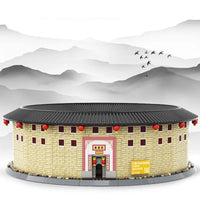 Thumbnail for Building Blocks Creator Expert Fujian Hakka Tulou Chengqi Bricks Toy - 2
