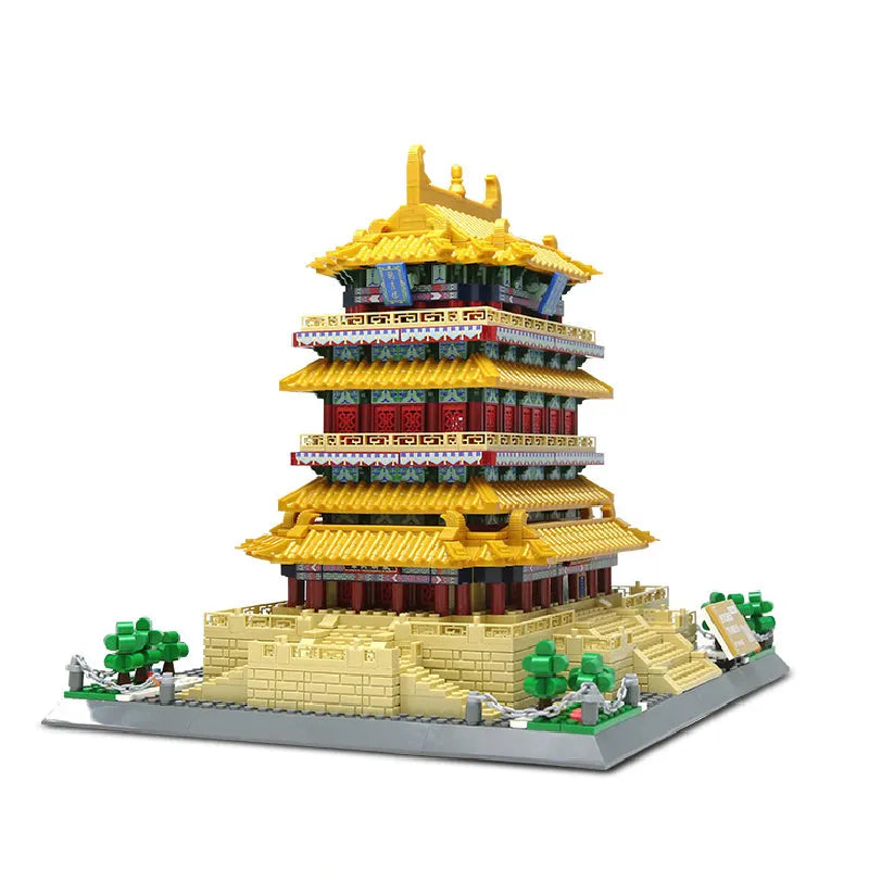 Building Blocks Creator Expert MOC China Stork Tower Bricks Toy - 2