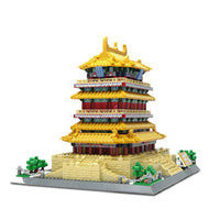 Thumbnail for Building Blocks Creator Expert MOC China Stork Tower Bricks Toy - 2