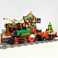 Thumbnail for Building Blocks Creator Expert The Railway Station At Christmas Bricks Toy - 6