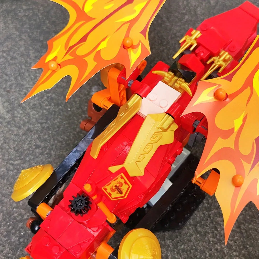 Building Blocks Creator Ideas MOC Movie Fire Dragon Bricks Toy - 8