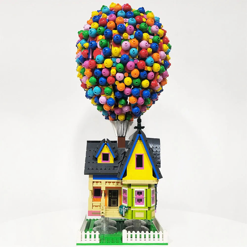 Building Blocks Expert Creator MOC Balloon Up House Bricks Toy - 3