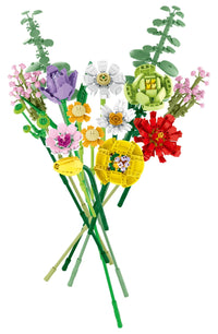 Thumbnail for Building Blocks MOC Ideas Creator Expert Flowers Bouquet Bricks Toy - 1