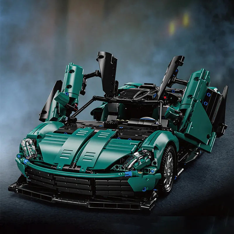Building Blocks Tech MOC Aston Martin Super Sports Car Bricks Toy - 3