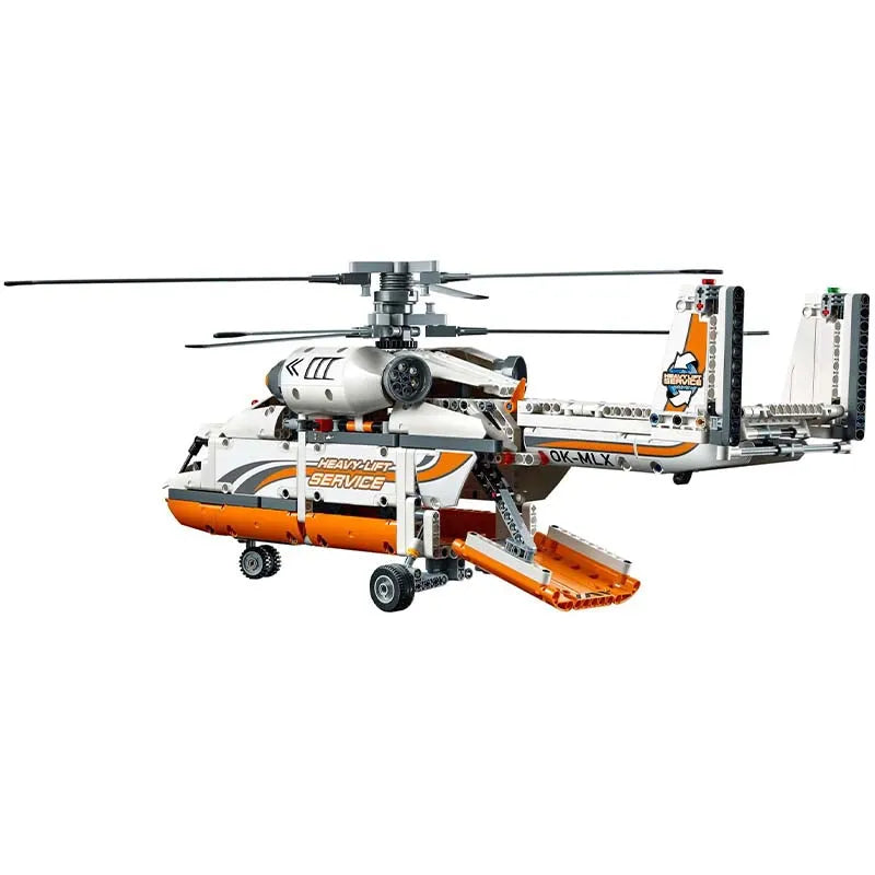 Building Blocks Technic MOC Heavy Lift Helicopter Bricks Toy - 2