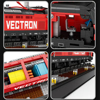 Thumbnail for Building Blocks Tech Vectron European Electric Passenger Train Bricks Toy - 6