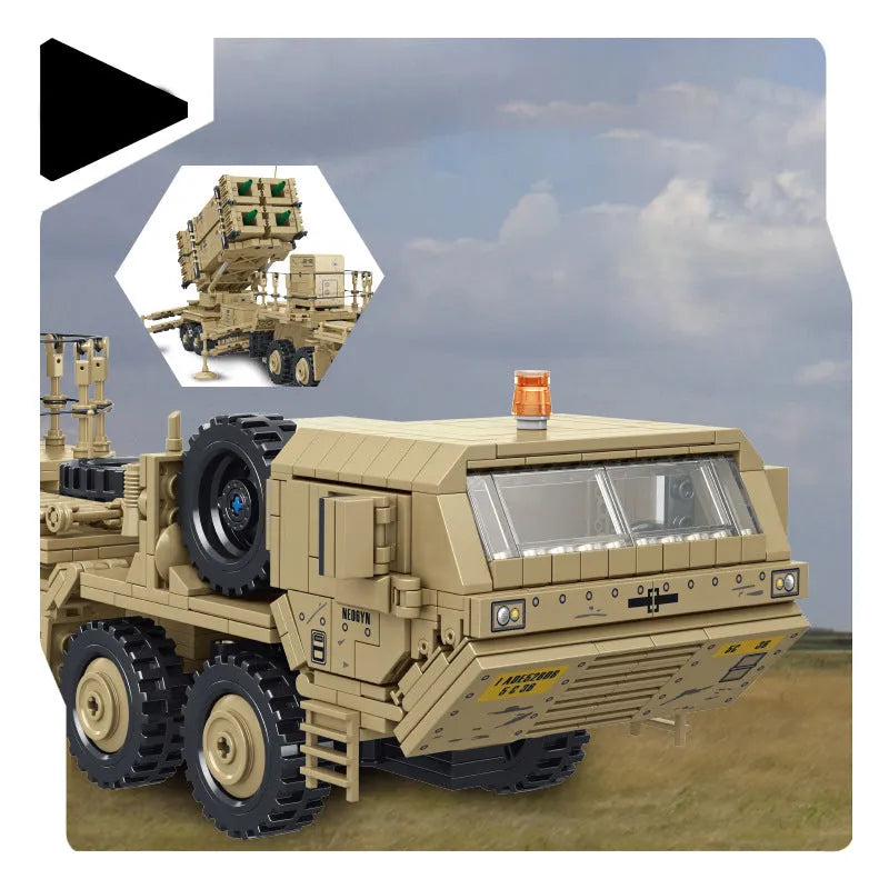 Building Blocks Tech Military MOC M983 Missile Truck Bricks Toy - 2