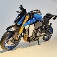 Thumbnail for Building Blocks Tech MOC Suzuki GSX S1000 Motorcycle Bricks Toy - 7