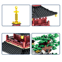 Thumbnail for Building Blocks Creator Expert MOC China Hanshan Temple Bricks Toy - 4