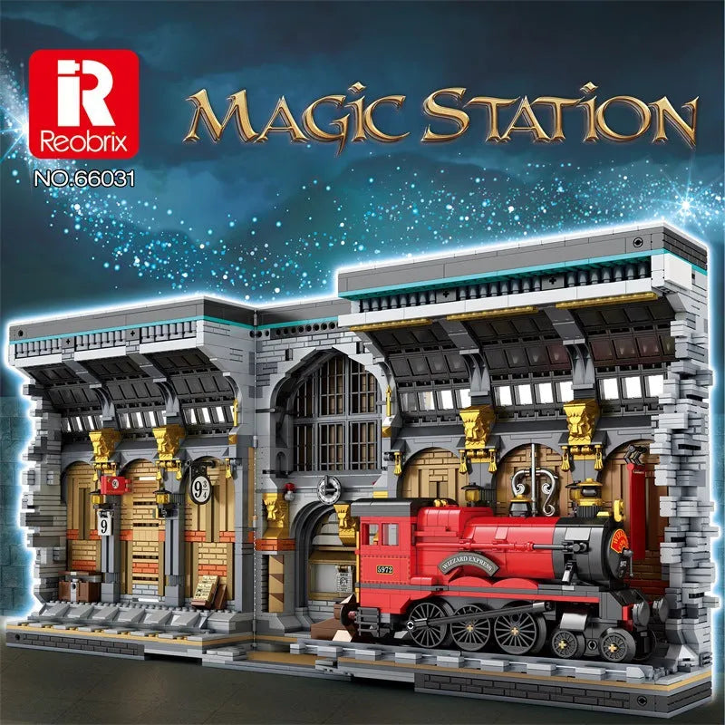 Building Blocks Harry Potter MOC Movie Magic Station Bricks Toy - 2