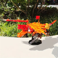 Thumbnail for Building Blocks Creator Ideas MOC Movie Fire Dragon Bricks Toy - 2
