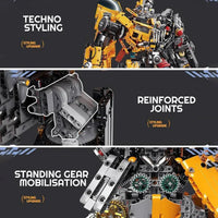 Thumbnail for Building Blocks Mech MOC Metamorphic Bumblebee Robot Bricks Toy - 12