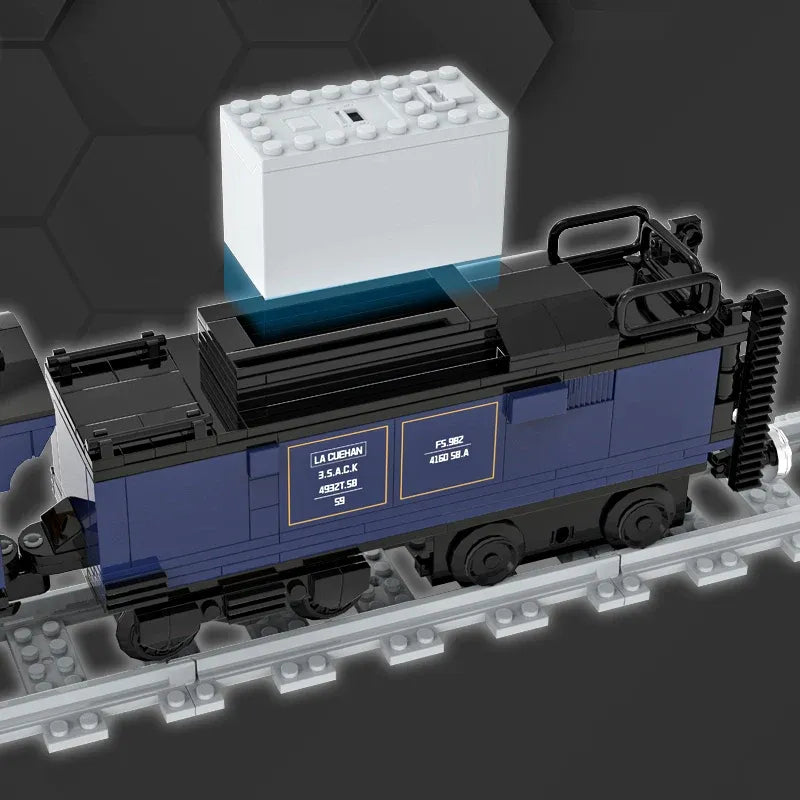 Building Blocks Tech Motorized Oriental Express Simulation Train Bricks Toy - 4