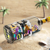 Thumbnail for Building Blocks Art Creative MOC Drift Bottle Ship Bricks Toy - 1