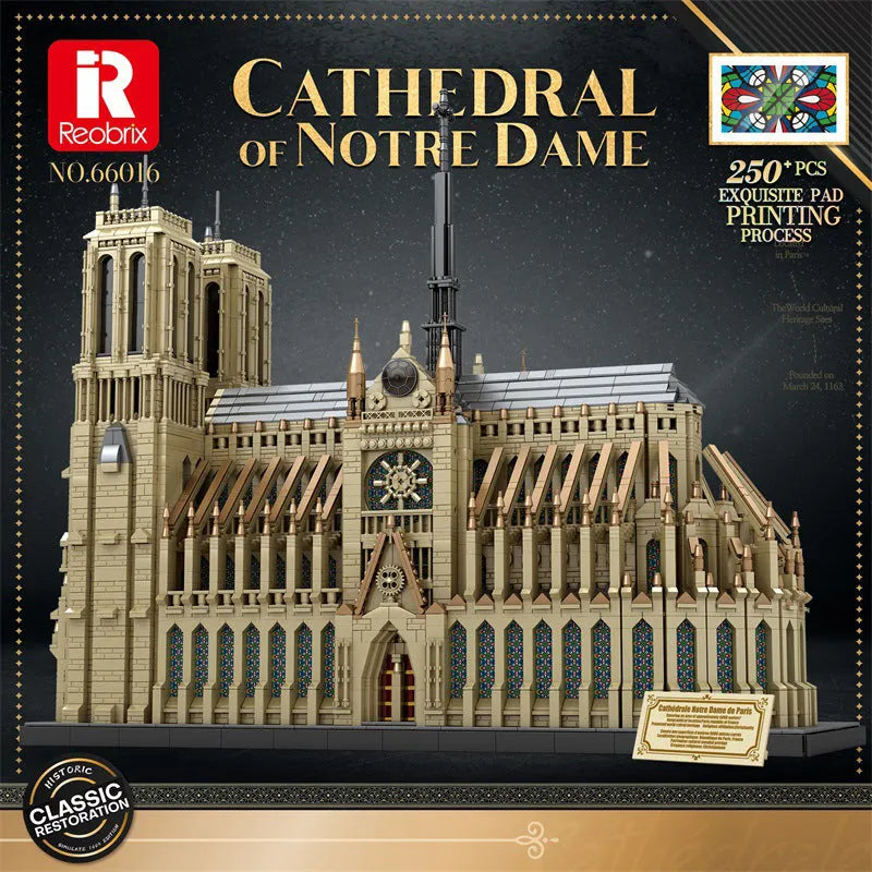 Building Blocks Creator Expert Cathedral Of Notre Dame Bricks Toy - 2