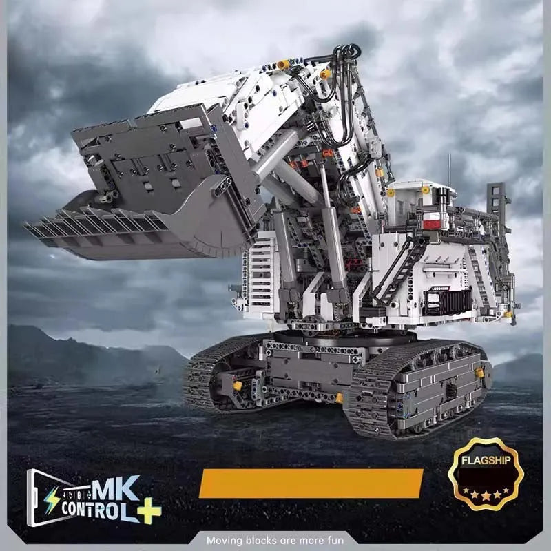 Building Blocks Tech MOC Liebherr R9800 Excavator Bricks Toy - 2
