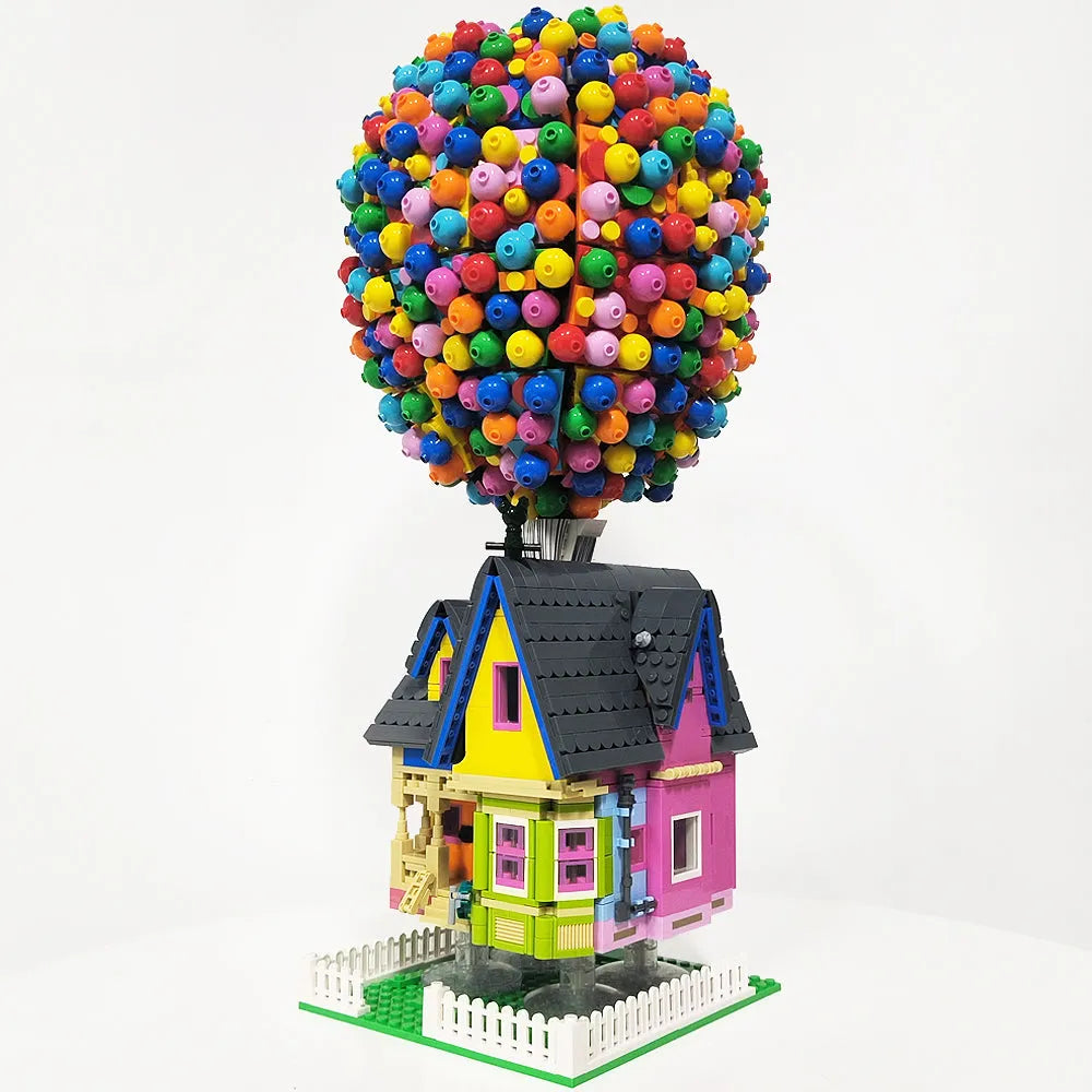 Building Blocks Expert Creator MOC Balloon Up House Bricks Toy - 4
