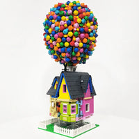 Thumbnail for Building Blocks Expert Creator MOC Balloon Up House Bricks Toy - 4
