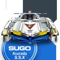 Thumbnail for Building Blocks Technic MOC SUGO Asurada GSX Sports Car Bricks Toy - 4