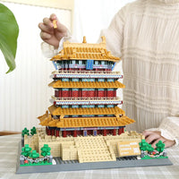 Thumbnail for Building Blocks Creator Expert MOC China Stork Tower Bricks Toy - 4
