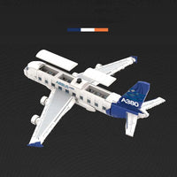 Thumbnail for Building Blocks Creator Expert MOC Airbus A380 Airplane Bricks Toy - 3