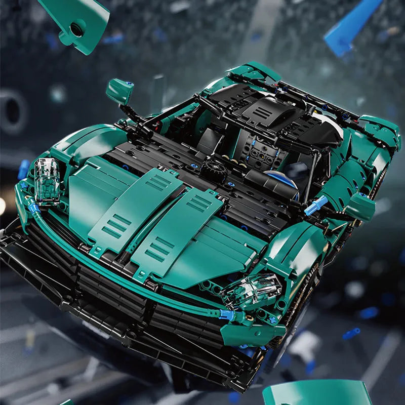 Building Blocks Tech MOC Aston Martin Super Sports Car Bricks Toy - 5