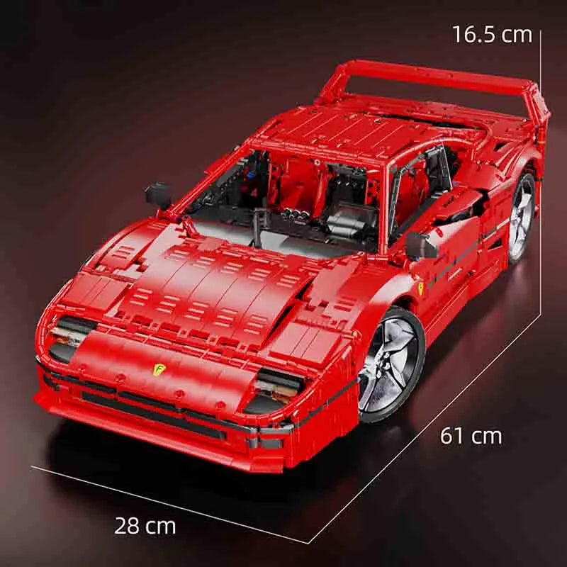 Building Blocks Technic MOC Ferrari F40 Racing Sports Car Bricks Toy - 4