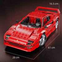 Thumbnail for Building Blocks Technic MOC Ferrari F40 Racing Sports Car Bricks Toy - 4