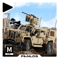 Thumbnail for Building Blocks Tech Military MOC JLTV Armored Vehicle Bricks Toy - 3