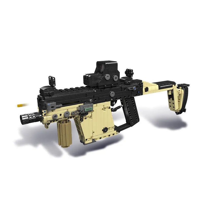 Motorized KRISS Vector SMG Gun Bricks Toy for Builders