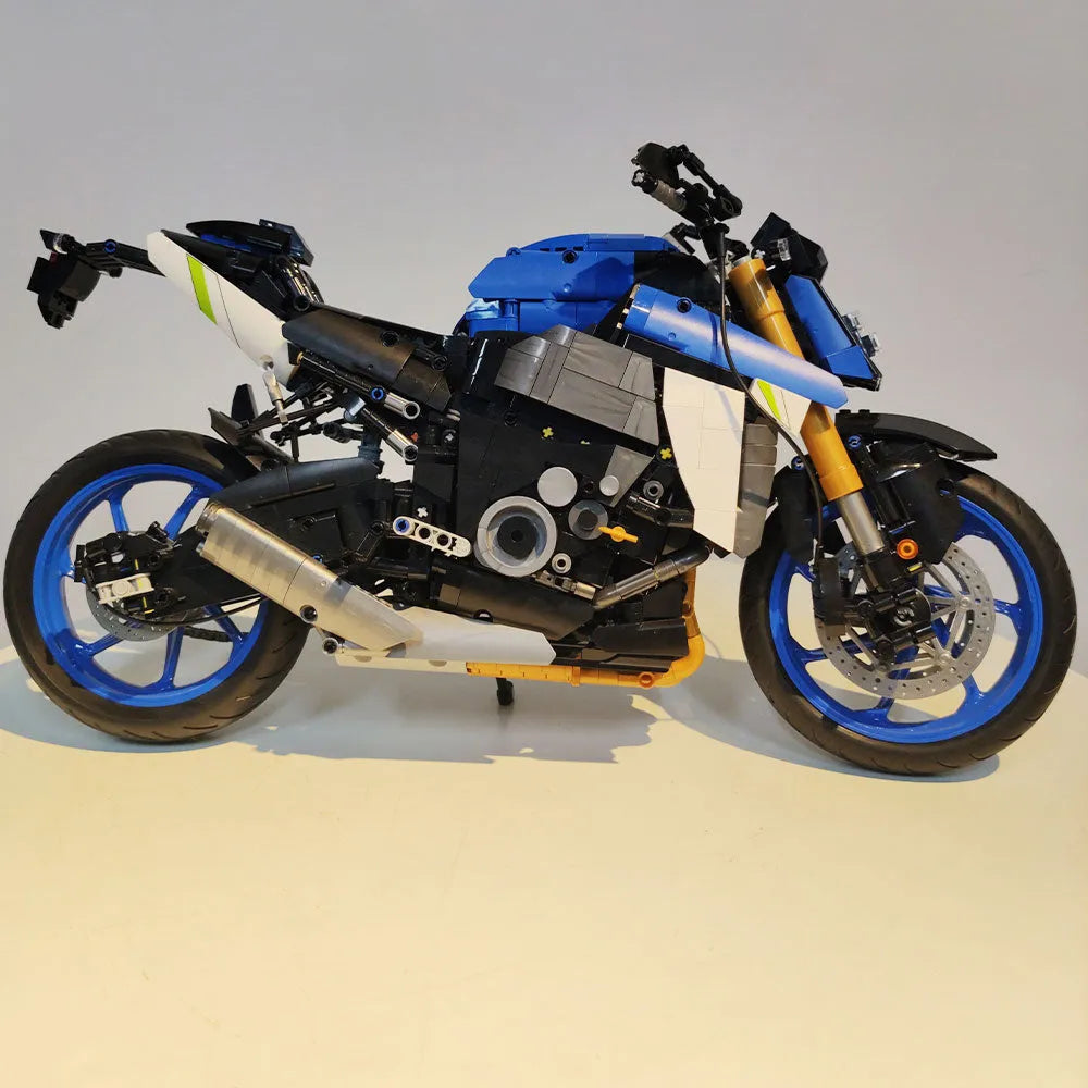 Building Blocks Tech MOC Suzuki GSX S1000 Motorcycle Bricks Toy - 8